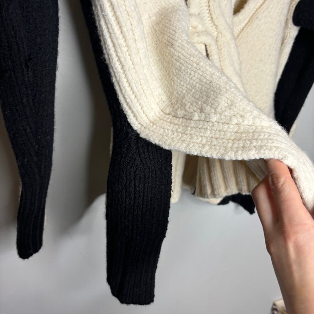 Zadig & Voltaire Cutout Wool Blend Oversized Knit Sweater - Picture 7 of 11